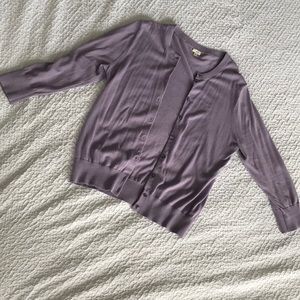 J. Crew light purple cardigan